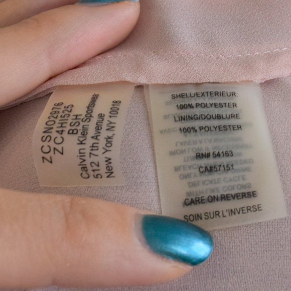 Long Sleeve Blush Pink Blouse - Picture 6 of 7